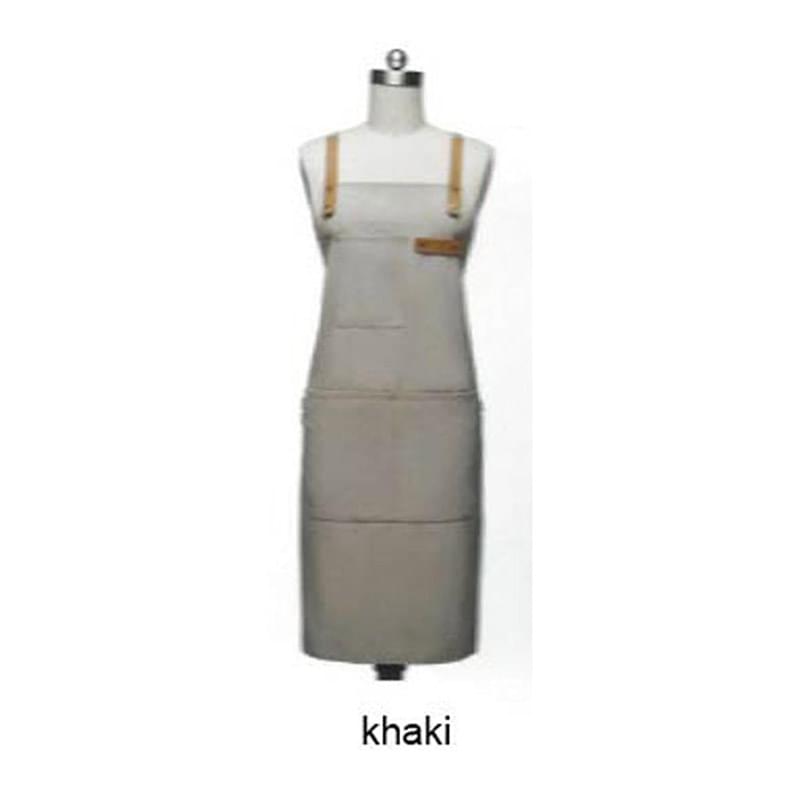 14 oz. Thick Canvas Kitchen Apron w/ Cross Straps & 3 Pockets
