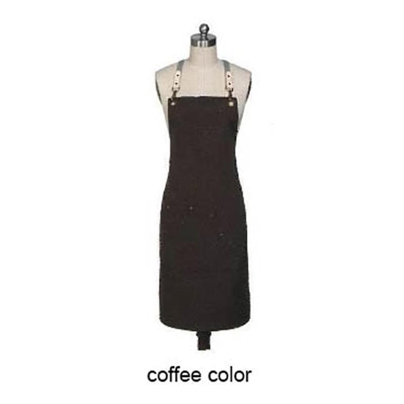 100% Cotton Canvas Kitchen Aprons w/ Detachable cross straps
