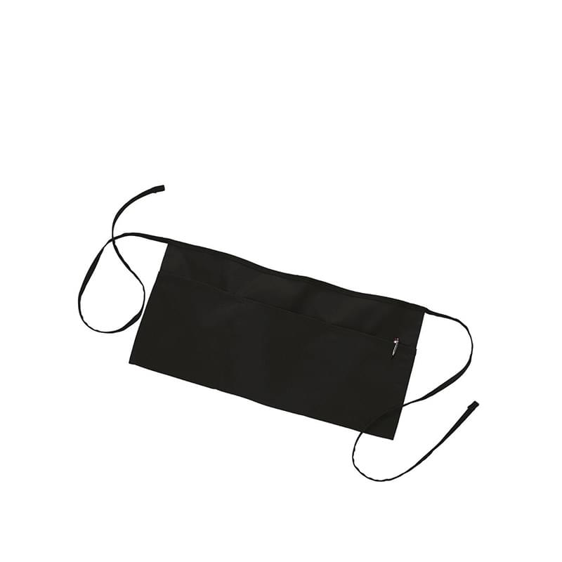7.5 oz Restaurant Aprons w/ Custom Logo Full Length Apron 3 Pockets USA Decorated (24" x 12")