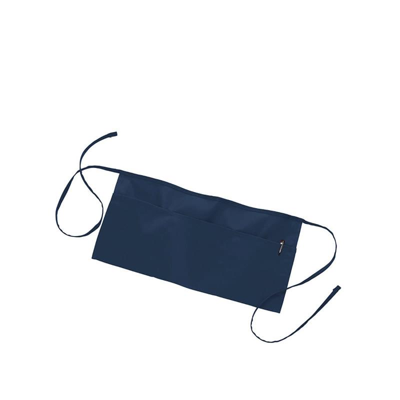 7.5 oz Restaurant Aprons w/ Custom Logo Full Length Apron 3 Pockets USA Decorated (24" x 12")