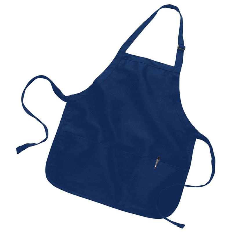7.5 oz Multipurpose Apron w/ Custom Logo & Adjustable Neck Strap USA Decorated (22" x 24")