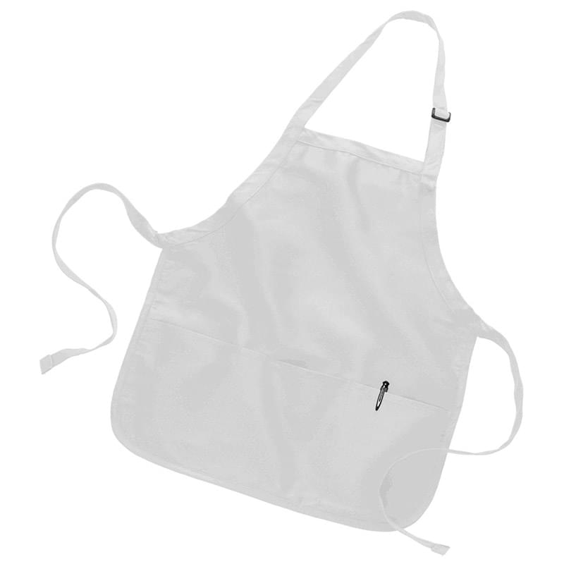 7.5 oz Multipurpose Apron w/ Custom Logo & Adjustable Neck Strap USA Decorated (22" x 24")