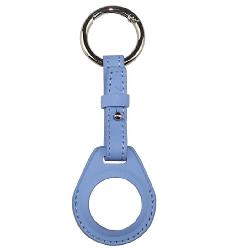 Leather AirTag Holder w/ Belt Closure & Keyring Custom Logo