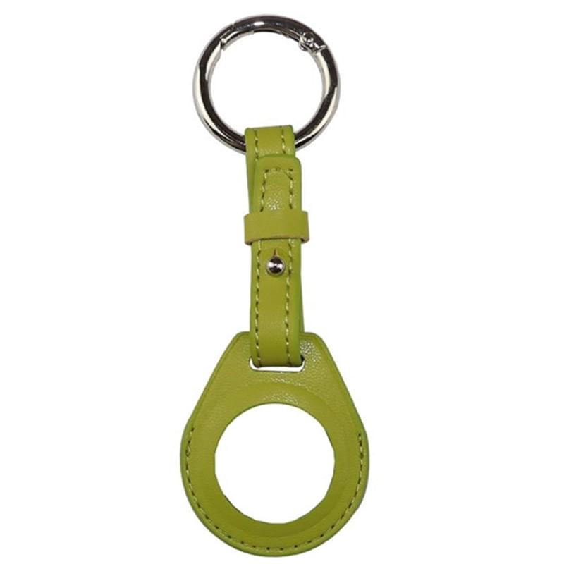 Leather AirTag Holder w/ Belt Closure & Keyring Custom Logo