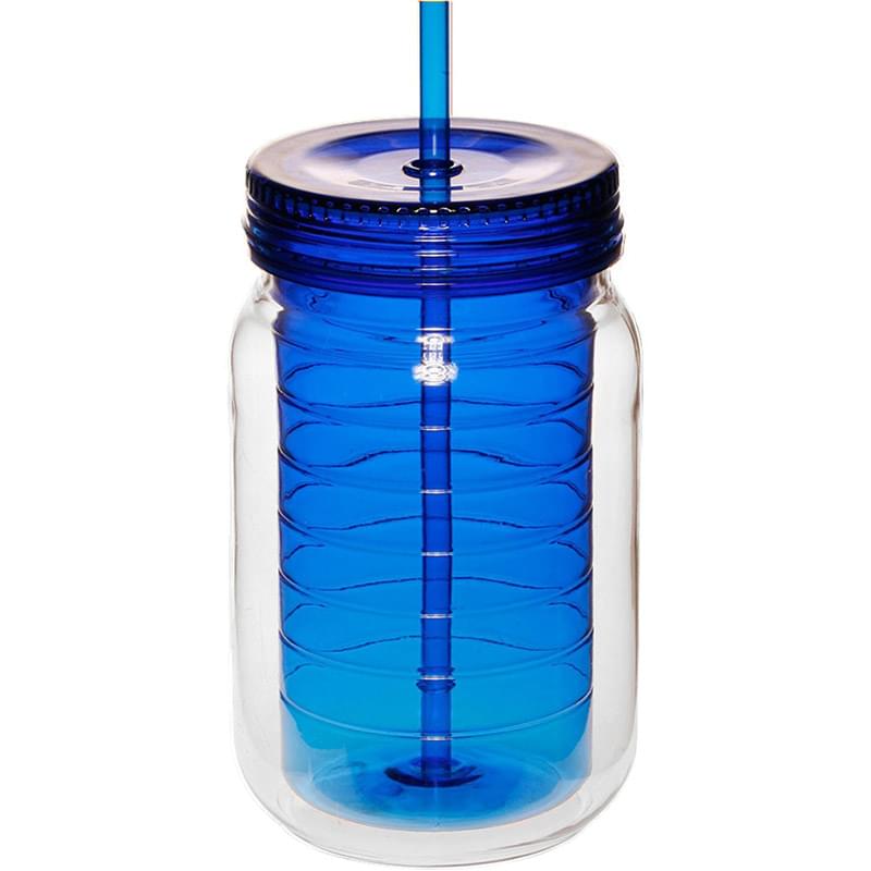 18 oz Classic Acrylic Tumbler w/ Matching Lid & Straw Custom