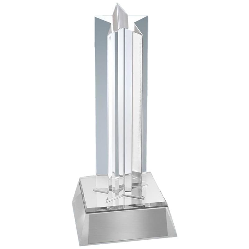 6.75" Blue Brilliance Column Acrylic Star Award