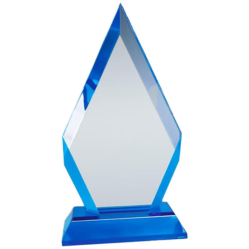 8" Golden Radiance Diamond Award with Frosted Base