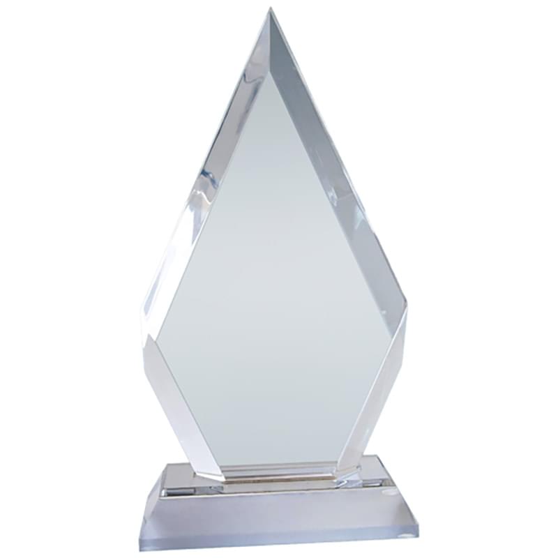 8" Golden Radiance Diamond Award with Frosted Base