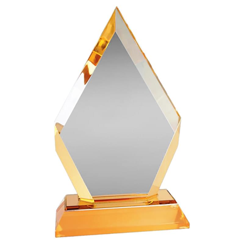 7" Prismatic Frosted Base Diamond Award