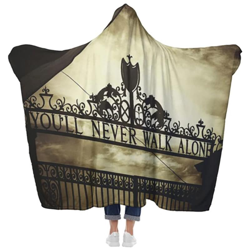 40" x 60" Hooded Sherpa Crystal Velvet Sublimation Cloak Blanket