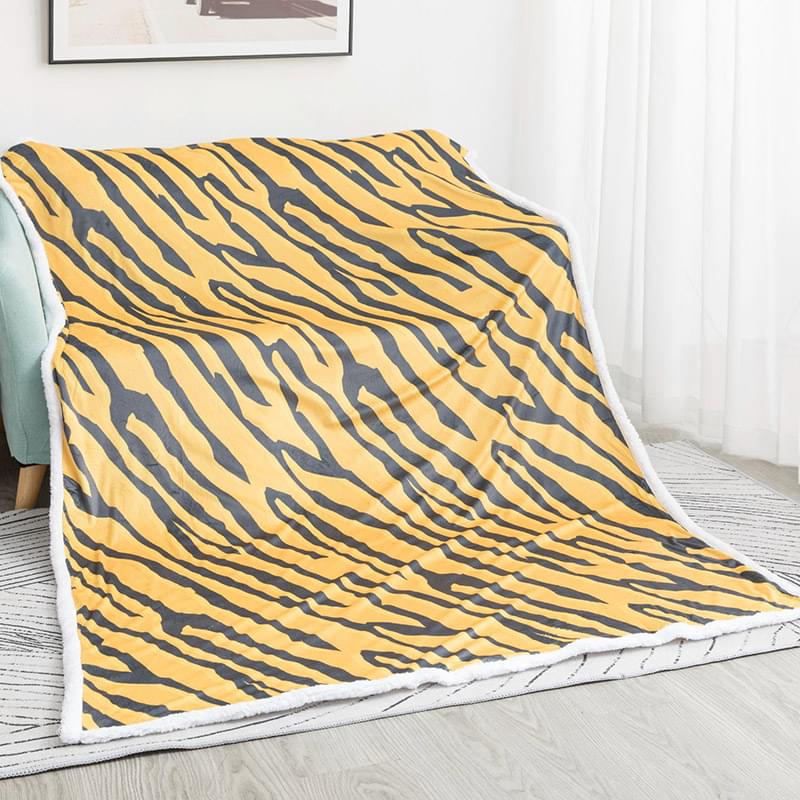 50" x 80" Sherpa Plush Crystal Velvet Throw Sublimation Blanket