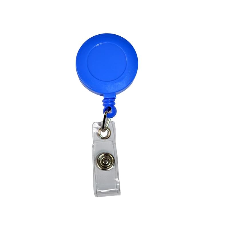 Retractable Round Badge Reel Holder w/ Belt Clip