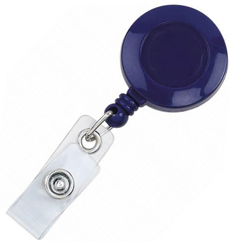 Quick Ship Full Color Round Badge Reel with Belt Clip
