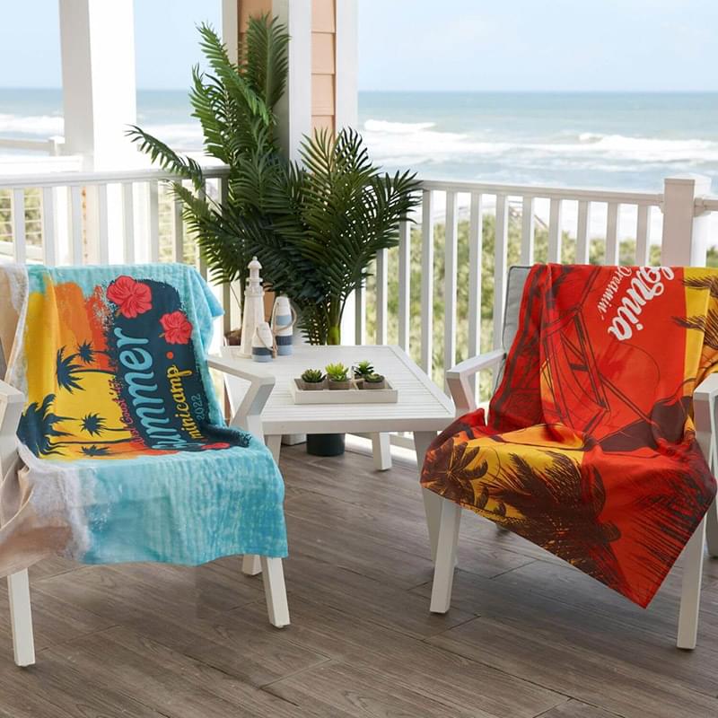 35" x 60" Sublimated EPICOLOR Deluxe Beach Towel