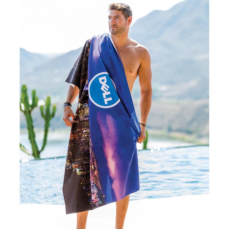 40"x 75" King Size Sublimated Microfiber Sand Proof Beach Towel