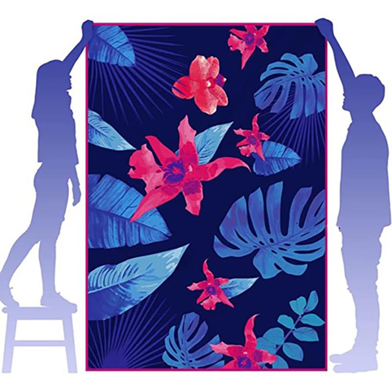 40"x 75" King Size Sublimated Microfiber Velour Beach Towel