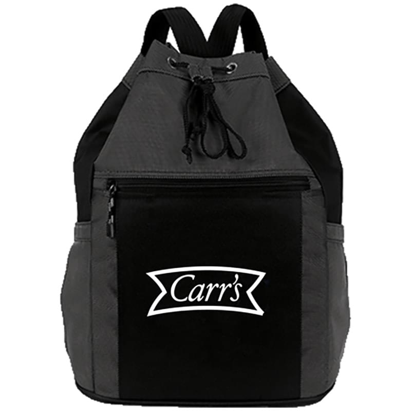 Premium 1200D Vibrant Fusion Sport Drawstring Backpack (14" x 18" x 7.5")