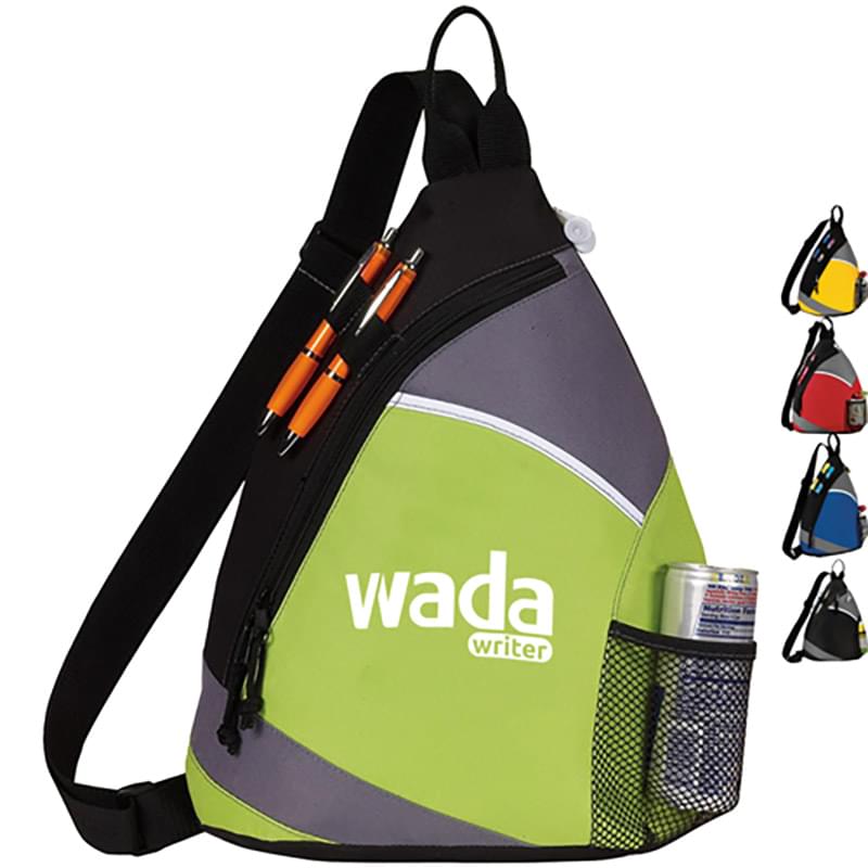 Premium Frosted Sling Crossbody Backpack (12" x 16" x 4")