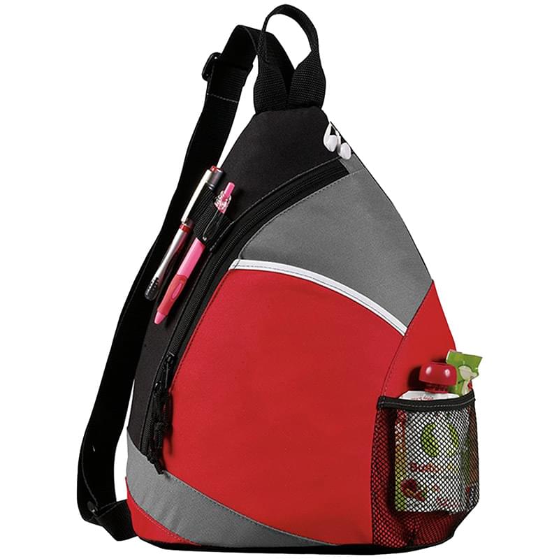 Premium Frosted Sling Crossbody Backpack (12" x 16" x 4")