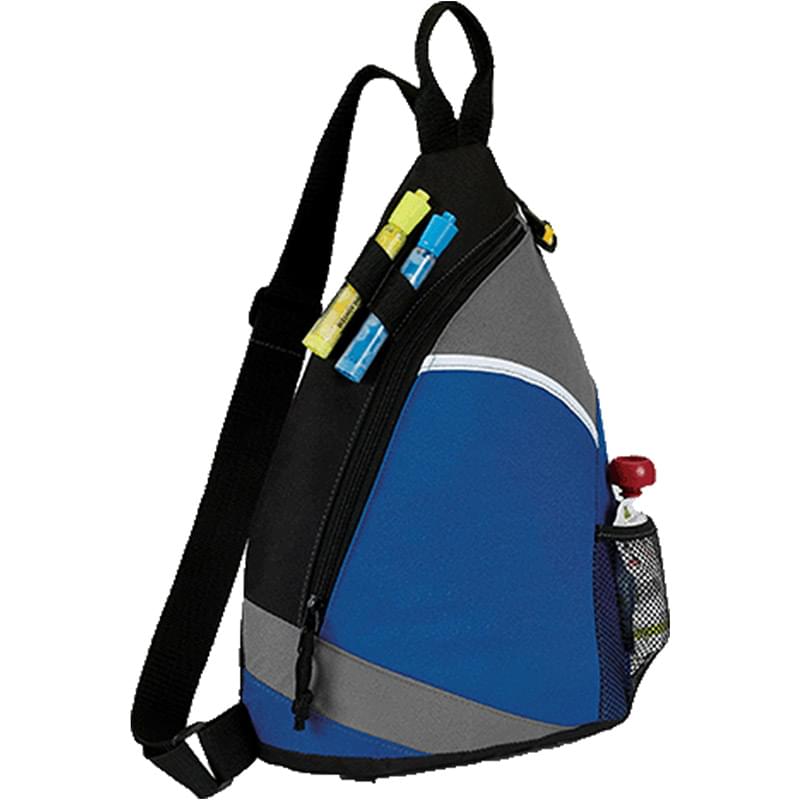 Premium Frosted Sling Crossbody Backpack (12" x 16" x 4")