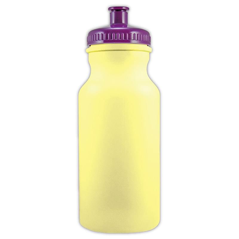 20 Oz. Colored Bike Bottle w/Push Spout