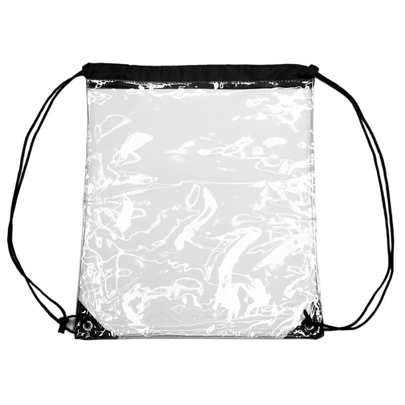 Clear PVC Drawstring Backpack w/ Matching Drawstring