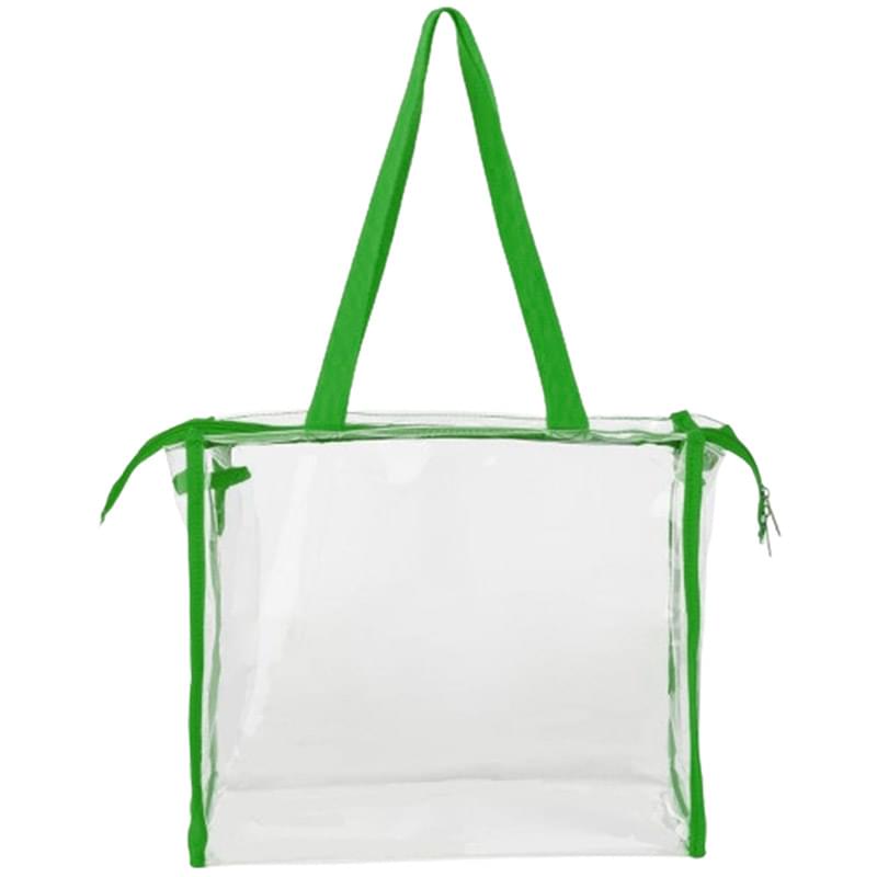 Clear PVC Transparent Zipper Tote Bag