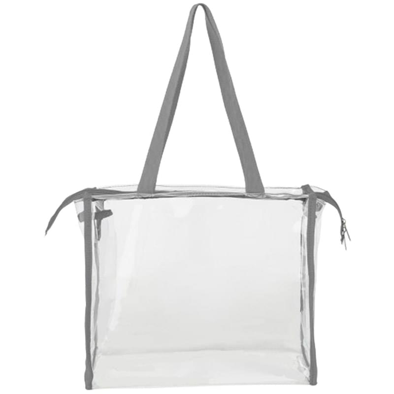 Clear PVC Transparent Zipper Tote Bag
