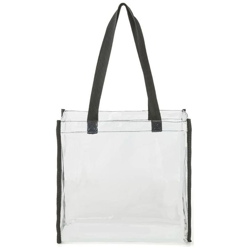Clear PVC Transparent Stadium Approved Tote Bag