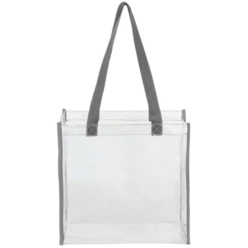 Clear PVC Transparent Stadium Approved Tote Bag