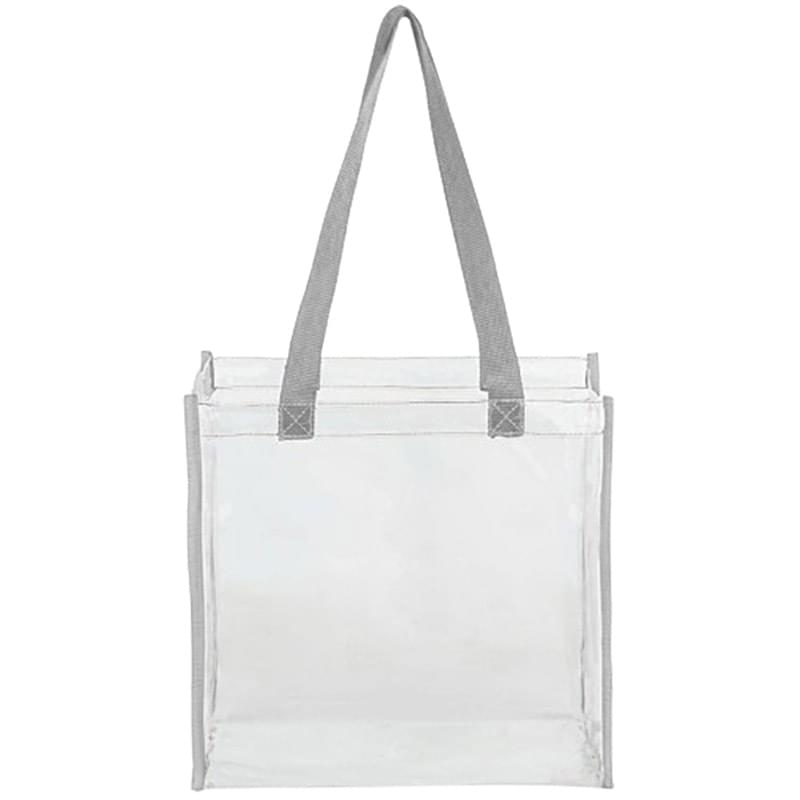 Clear PVC Transparent Stadium Approved Tote Bag