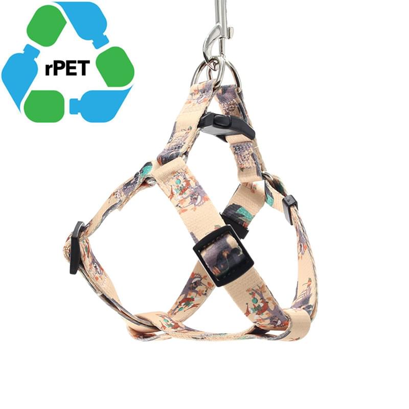 1"W x 36"L rPET Eco-friendly Sublimation High Quality Pet Vest Harness