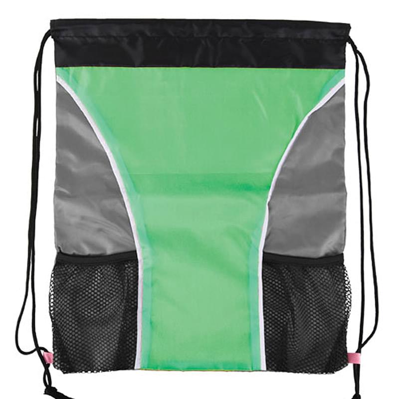 Cinch Sports Bag Drawstring Backpack w/ two water bottle holders