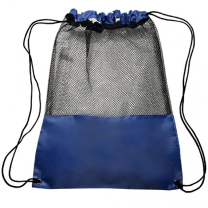 Translucent Mesh Drawstring Backpacks