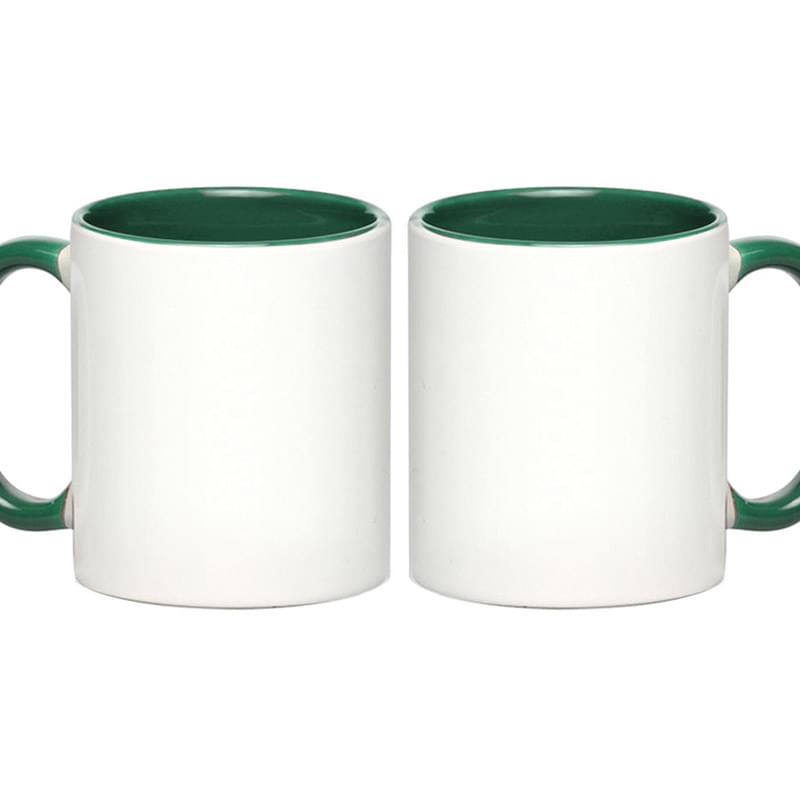 Two-Tone Full Color Coffee Mug 11 oz. Sublimated Mugs