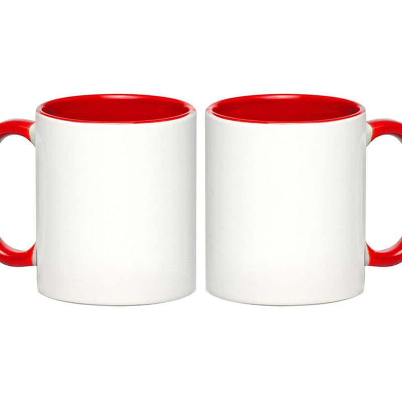 Two-Tone Full Color Coffee Mug 11 oz. Sublimated Mugs