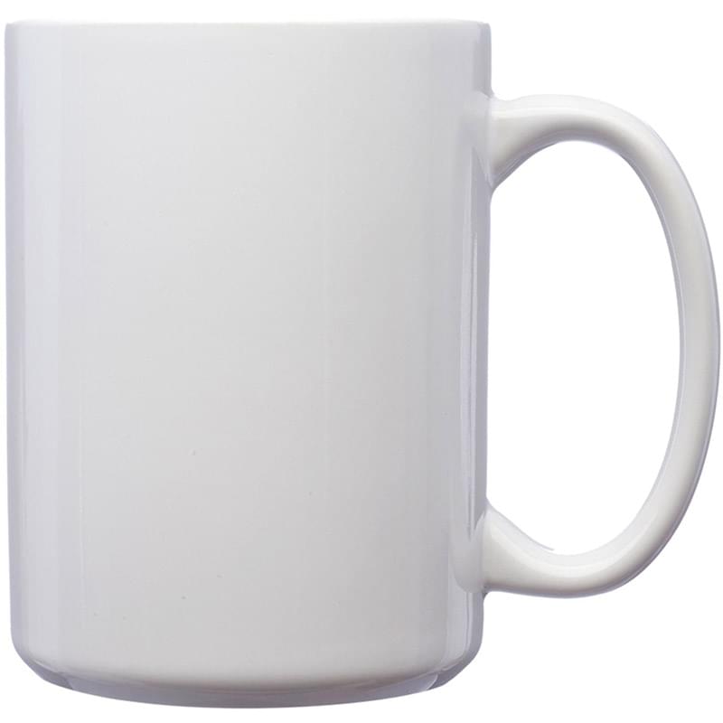 15 oz Large Coffee Mug w/Custom Imprint Classic Ceramic Mugs