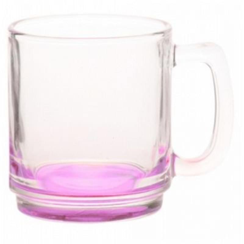 9 oz. Classic Glass Coffee Mug w/ Custom Logo Easy Grip Mugs