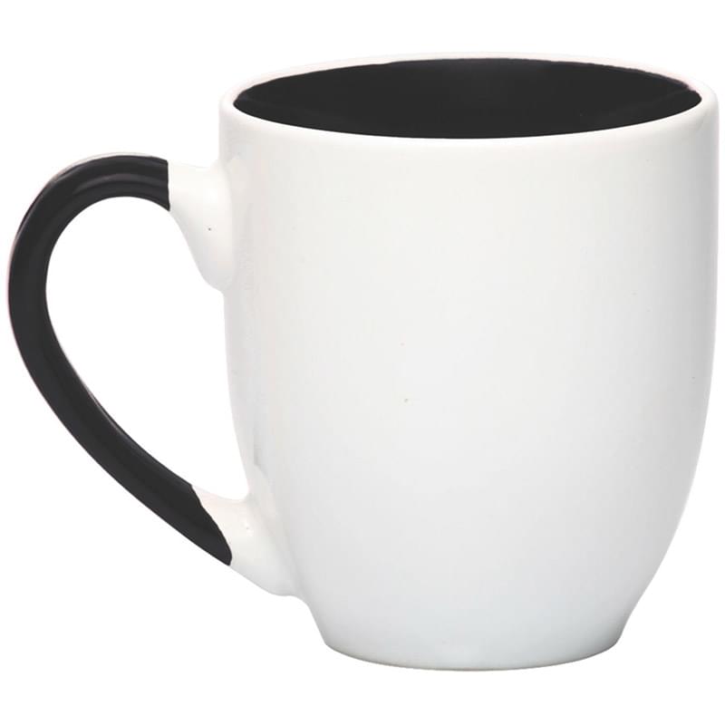 16 oz. Miami Two-Tone Bistro Custom Ceramic Mugs