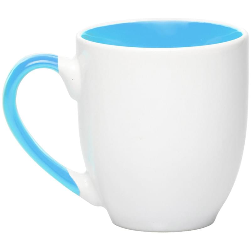 16 oz. Miami Two-Tone Bistro Custom Ceramic Mugs