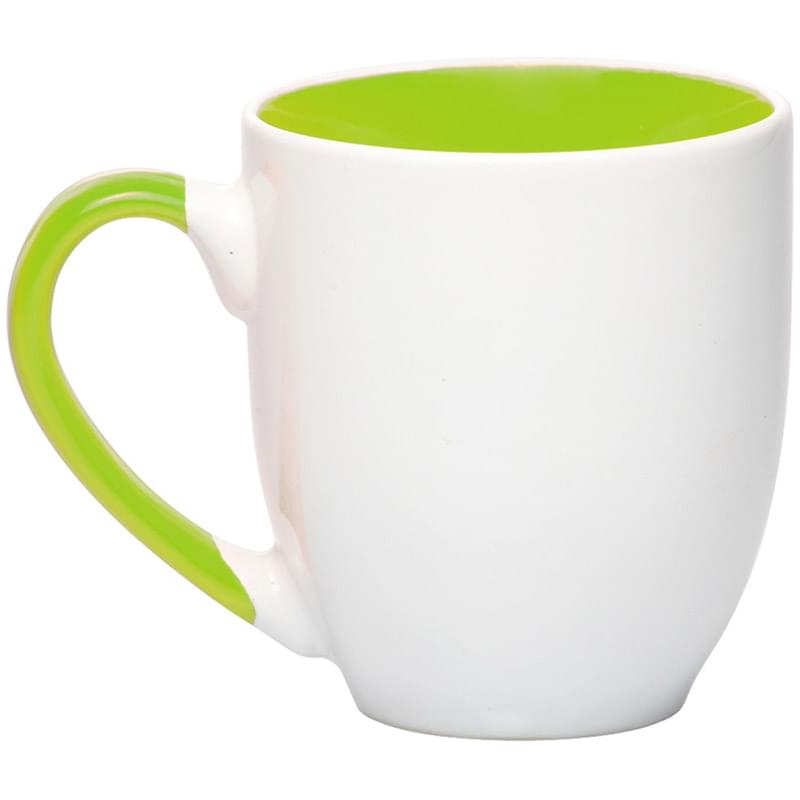 16 oz. Miami Two-Tone Bistro Custom Ceramic Mugs