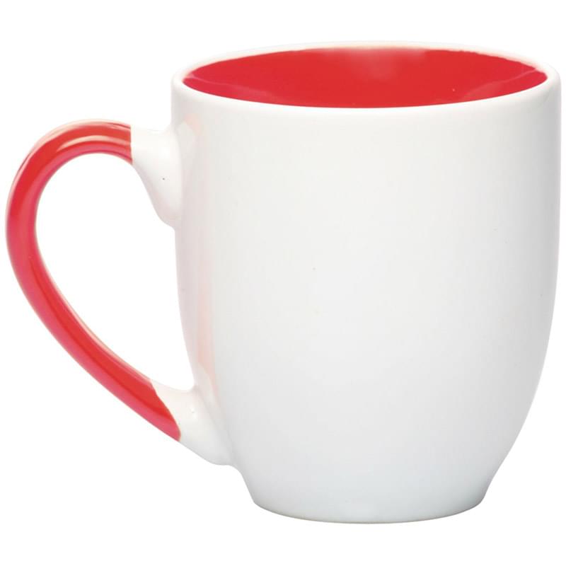 16 oz. Miami Two-Tone Bistro Custom Ceramic Mugs
