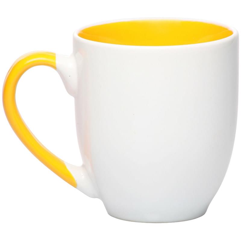 16 oz. Miami Two-Tone Bistro Custom Ceramic Mugs