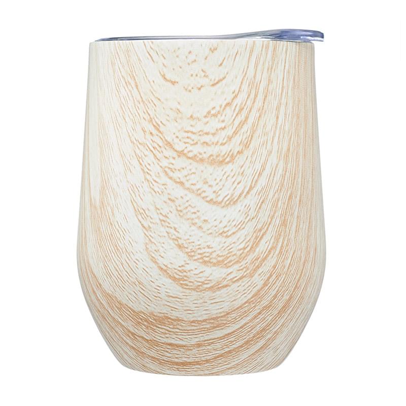 11 oz. Naturalesa Vacuum W/ Wood Pattern Stemless Glass