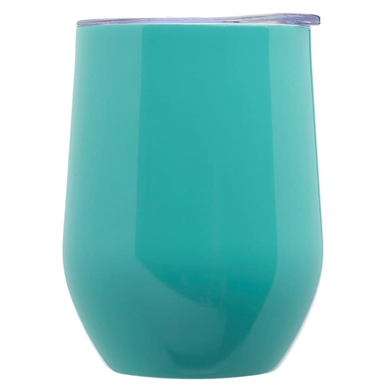 11 oz. Double Wall Largo Stemless Glass W/ Lid