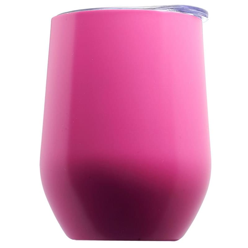 11 oz. Double Wall Largo Stemless Glass W/ Lid