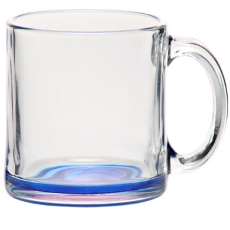 13 oz. Clear Glass Coffee Mugs w/ Custom Imprint Tea Cups