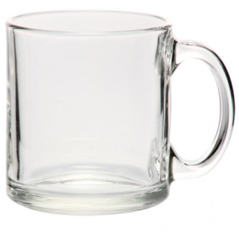 13 oz. Clear Glass Coffee Mugs w/ Custom Imprint Tea Cups