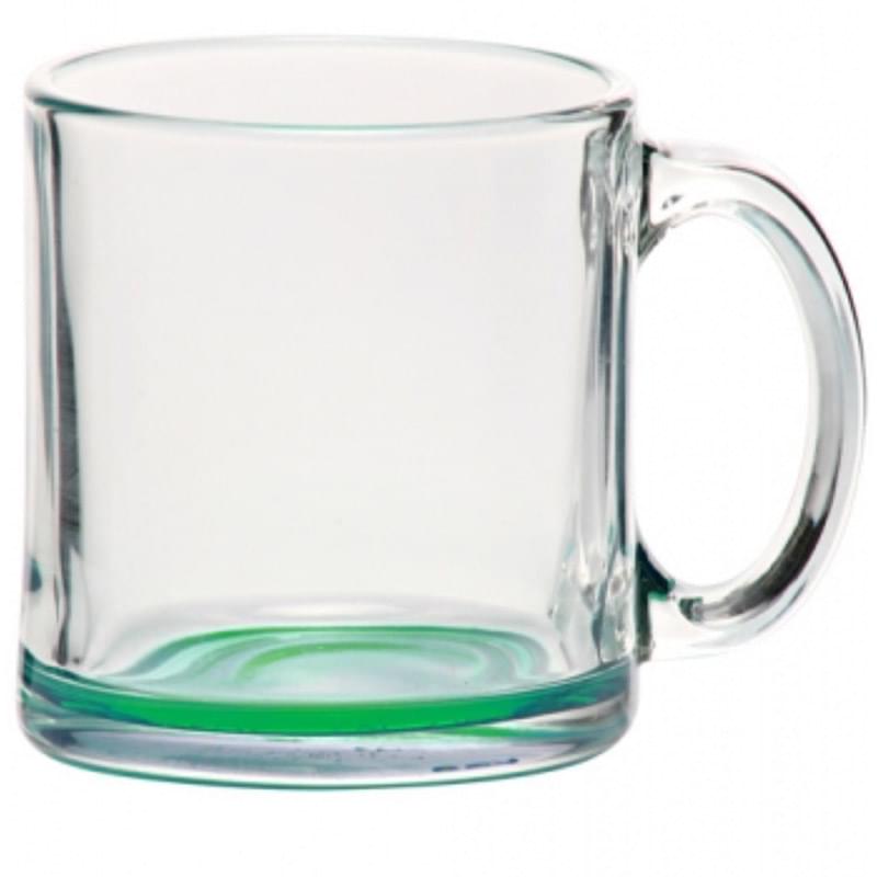 13 oz. Clear Glass Coffee Mugs w/ Custom Imprint Tea Cups