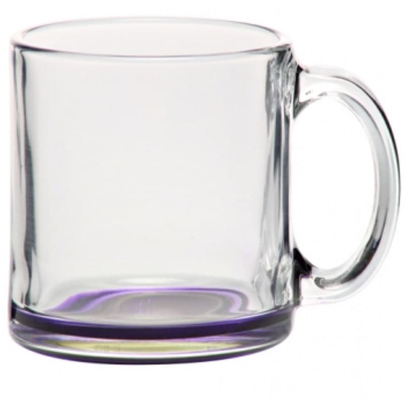 13 oz. Clear Glass Coffee Mugs w/ Custom Imprint Tea Cups